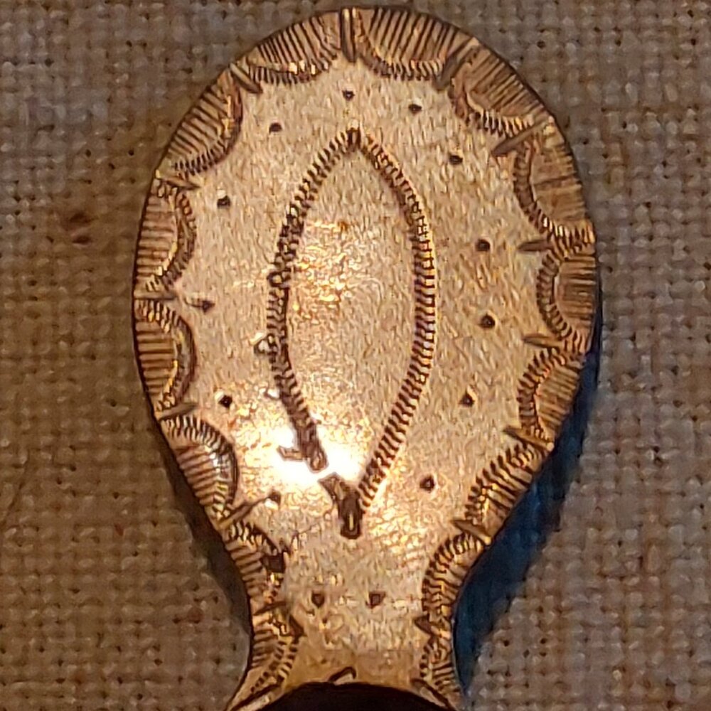 Antique hand-stamped Silver Tea Caddy spoon - Picture 2 of 4